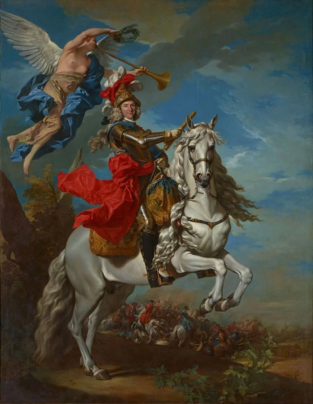 Ritratto di re Filippo V di Spagna a cavallo